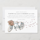 Search for bicycle wedding invitations Watercolor