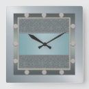 Search for aqua clocks Silver