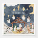 Search for church napkins Nativity