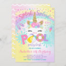 Search for unicorn pool party invitations Magical