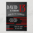 Search for red birthday invitations Simple