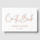 Search for rose gold wedding guest books Elegant
