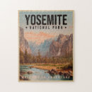 Search for vintage national park puzzles Yosemite