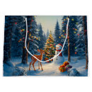 Search for winter scene gift bags Deer