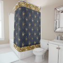 Search for navy blue gold shower curtains Pretty