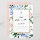 Search for blue first communion invitations Gold foil