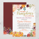 Search for burgundy baby shower invitations Autumn