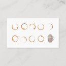 Search for coffee business cards Illustration
