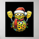Search for pickleball posters Snowman