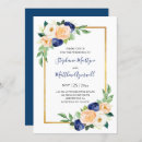 Search for navy and coral wedding invitations Blue