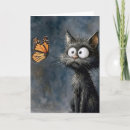 Search for orange cat birthday cards Watercolor