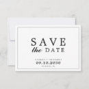 Search for simple save the dates Black