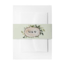 Search for floral wedding invitation belly bands Summer