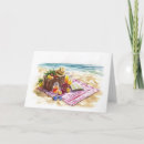 Search for beach note cards Illustration