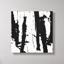 Search for brush stroke canvas prints Black and white