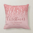 Search for rose gold christmas pillows Blush pink