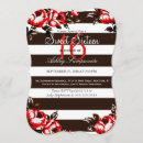 Search for red black sweet 16 invitations Celebration