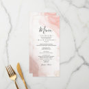 Search for pink and gold menus Blush