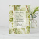 Search for grape vine wedding invitations Green