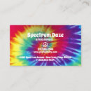 Search for tie dye business cards Hippie