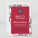 Search for japanese bridal shower invitations Red