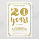 Search for 20th wedding anniversary invitations Vintage