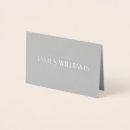 Search for silver foil place cards Table