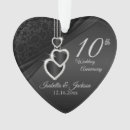 Search for 10th wedding anniversary ornaments Married
