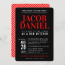 Search for boy bar bat mitzvah invitations Typography