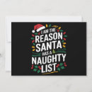 Search for naughty list christmas cards Matching