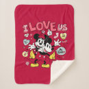 Search for mickey and minnie mouse blankets Heart