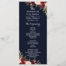 Search for navy wedding programs Burgundy