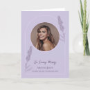 Search for lavender funeral cards Elegant