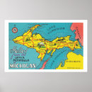 Search for vintage michigan travel posters Great lakes
