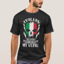 Search for runs through my veins tshirts Italian