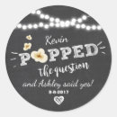 Search for popcorn favor stickers Rustic