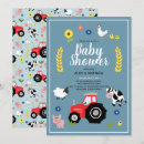 Search for farm animal baby shower invitations Rustic