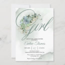 Search for succulent baby shower invitations Greenery