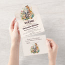 Search for wildlife baby shower invitations wild tropical greenery leaves