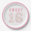 Search for sweet 16 plates Chic