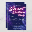 Search for glow sweet 16 invitations Girls 16th birthday