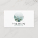 Search for pine tree business cards Watercolor