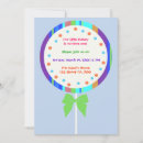 Search for rainbow lollipop invitations Kids