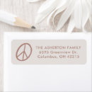 Search for peace sign return address labels Simple