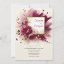 Search for magenta and gold invitations Watercolor