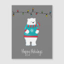 Search for polar bear christmas cards Minimalist
