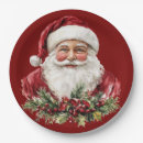 Search for vintage santa claus plates Watercolor