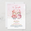 Search for double baby shower invitations Pink