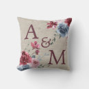 Search for burlap pillows Monogram initial