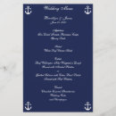 Search for navy blue wedding menus Nautical